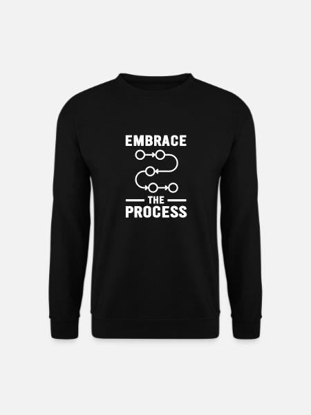 Japanese Kaizen Embrace The Process - Unisex Sweatshirt - black
