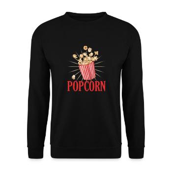 Popcorn Carnaval Idée Cadeau Drôle - Sweat-shirt Unisexe - noir - Devant - Alina (178cm) & Michal (187cm)