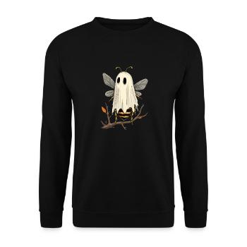 Cute Bee Costume for Halloween - Unisex Sweatshirt - black - Front - Alina (178cm) & Michal (187cm)