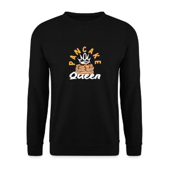 Crêpes Couronne de Reine Crêpes - Sweat-shirt Unisexe - noir - Devant - Alina (178cm) & Michal (187cm)