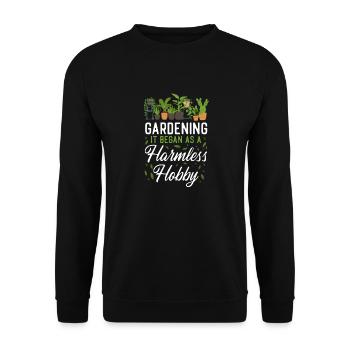 Plant Lover Gardening Gardening It - Unisex Pullover - Schwarz - Vorne - Alina (178cm) & Michal (187cm)