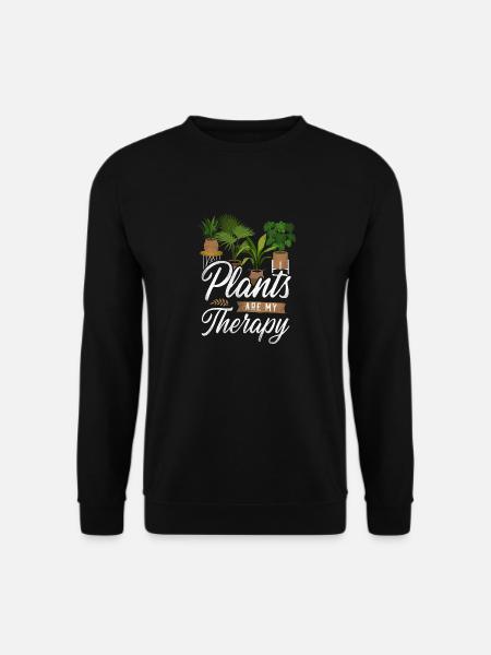 Plant Lover Gardening Plants Are - Unisex Pullover - Schwarz