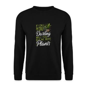 Amateur de plantes jardinant si j’appelle - Sweat-shirt Unisexe - noir - Devant - Alina (178cm) & Michal (187cm)