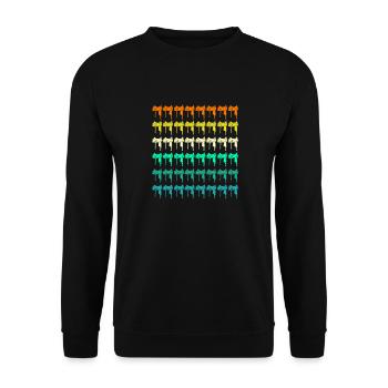 Cheval - Sweat-shirt Unisexe - noir - Devant - Alina (178cm) & Michal (187cm)