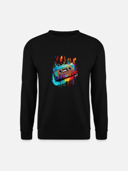 MUSIC CASSETTE 70s - Unisex Sweatshirt - black