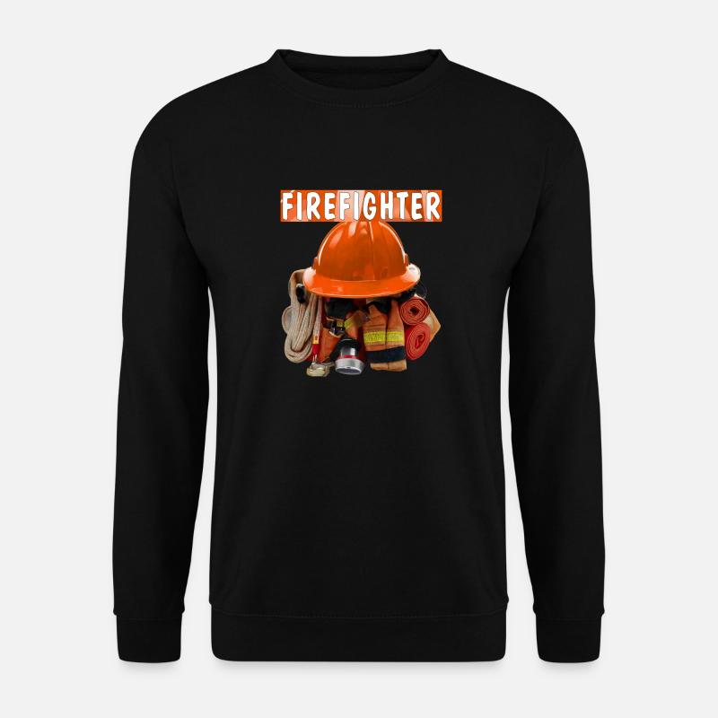 Fire Brigade Equipment FIREFIGHTER - Unisex Sweatshirt - black