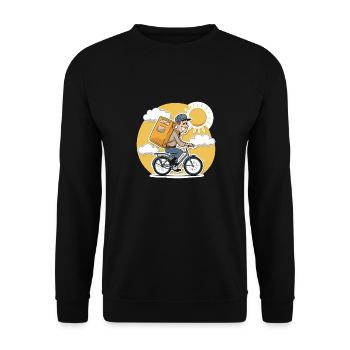YOUR MAIL CARRIER - Unisex Sweatshirt - black - Front - Alina (178cm) & Michal (187cm)
