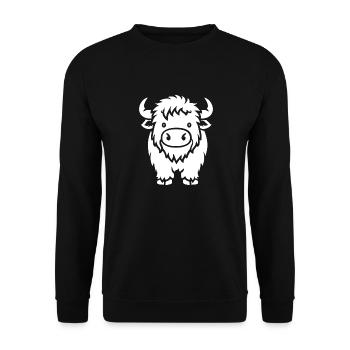 Buffalo - Unisex Sweatshirt - black - Front - Alina (178cm) & Michal (187cm)