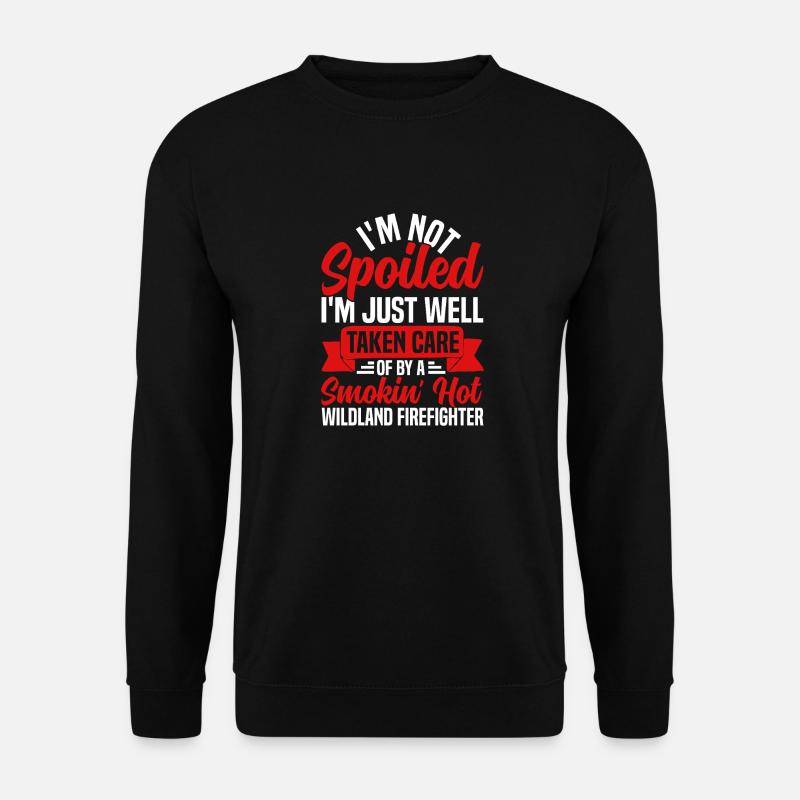 Funny Firefighter Partner Design - Unisex Sweatshirt - black