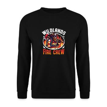 Wildland Firefighter Bigfoot Design - Unisex Pullover - Schwarz - Vorne - Alina (178cm) & Michal (187cm)
