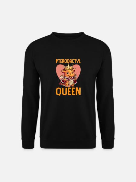 Pterodactyl Queen Dino Design - Unisex Sweatshirt - black