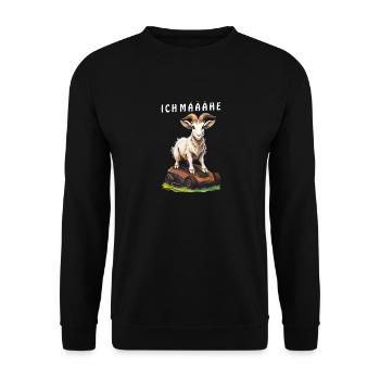 ROBOT TONDEUSE CHÈVRE I MÄÄÄHE - Sweat-shirt Unisexe - noir - Devant - Alina (178cm) & Michal (187cm)