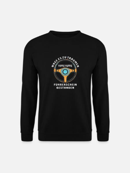 PERMIS DE CONDUIRE RÉUSSI - Sweat-shirt Unisexe - noir