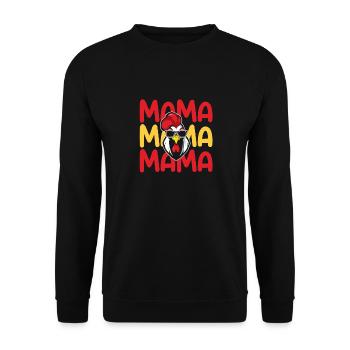 Maman Maman Poules - Sweat-shirt Unisexe - noir - Devant - Alina (178cm) & Michal (187cm)