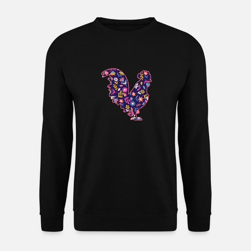 Chicken Rooster - Unisex Sweatshirt - black