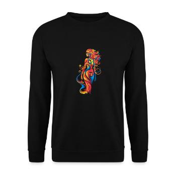 Silhouette féminine Art féminin pour chaque pièce - Sweat-shirt Unisexe - noir - Devant - Alina (178cm) & Michal (187cm)