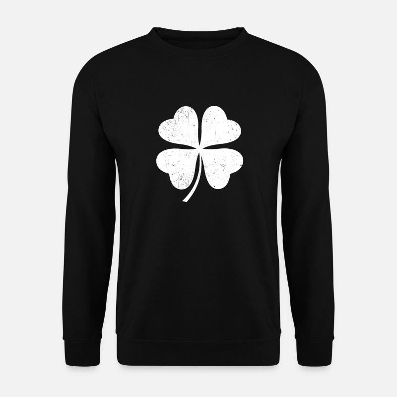 Trèfle blanc - Sweat-shirt Unisexe - noir