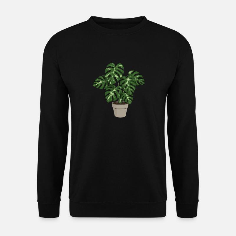 Bunte Monstera - Unisex Pullover - Schwarz