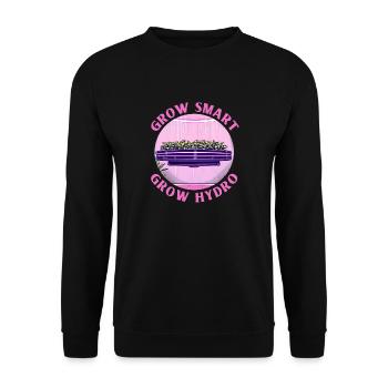 Grow Smart Grow Hydro - Unisex Pullover - Schwarz - Vorne - Alina (178cm) & Michal (187cm)