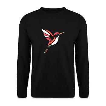 Kolibri - Unisex Pullover - Schwarz - Vorne - Alina (178cm) & Michal (187cm)