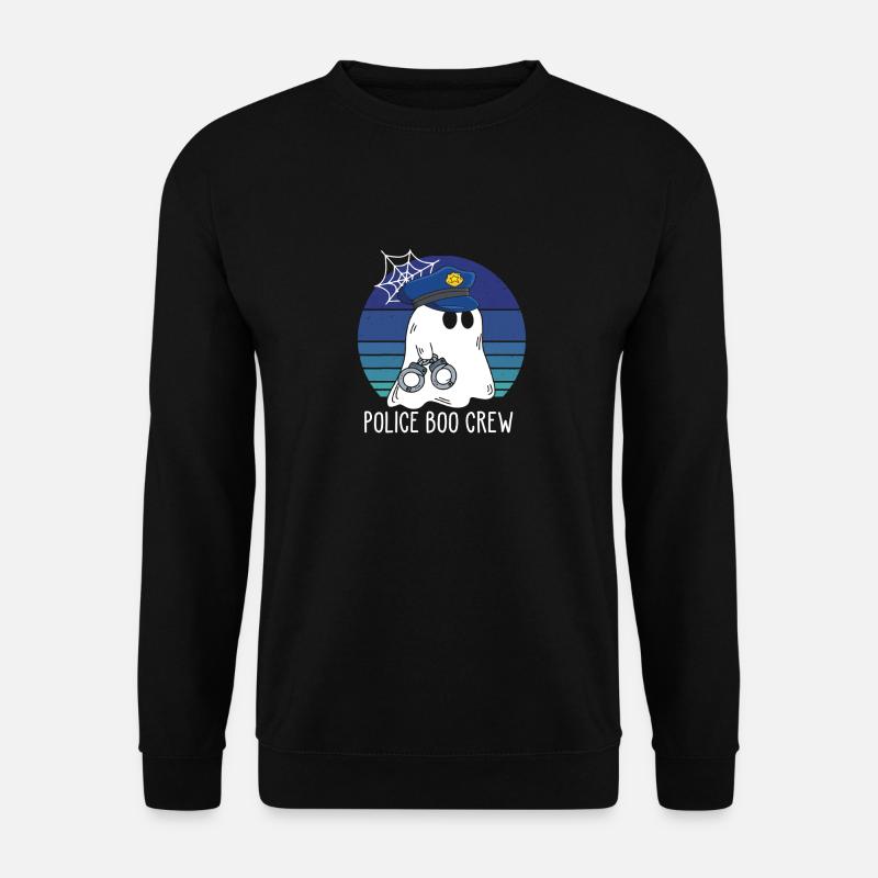 Polizei Boo Crew Geister Polizei - Unisex Pullover - Schwarz
