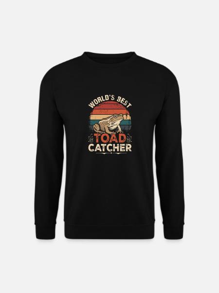 World's Best Toad Catcher Retro - Unisex Sweatshirt - black