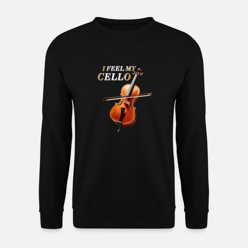 I FEEL MY CELLO - Unisex Sweatshirt - black