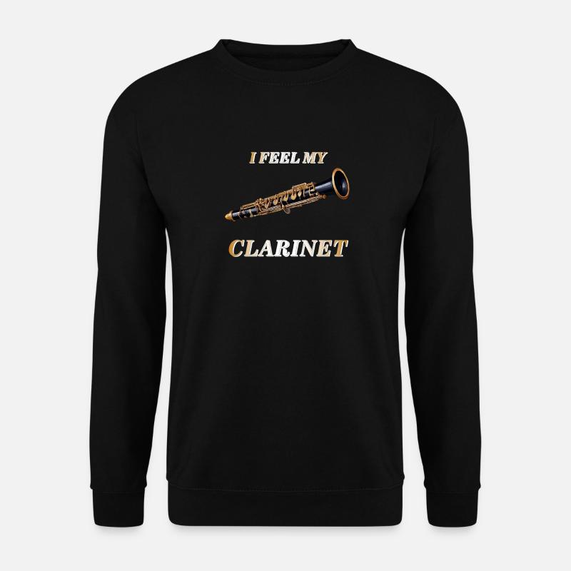 I FEEL MY CLARINET - Unisex Pullover - Schwarz