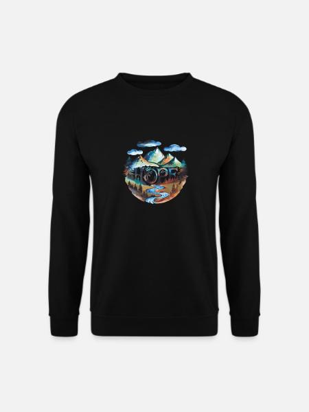 Hoffnung Auf Den Wanderwegen In Der Landschaft - Unisex Pullover - Schwarz