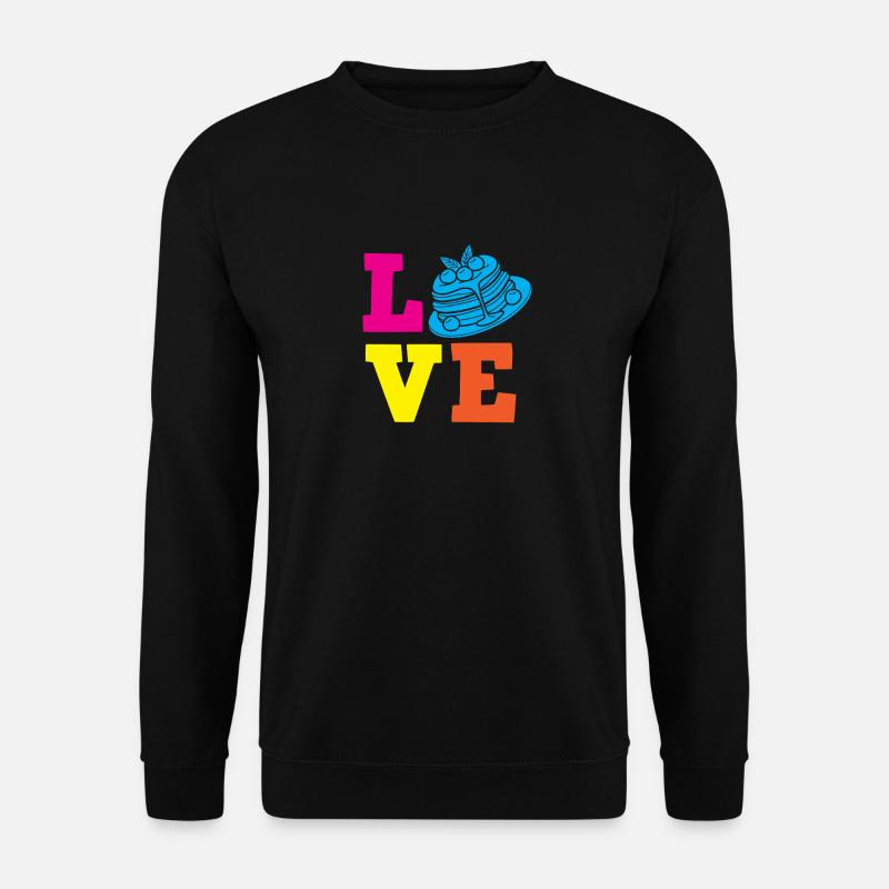 Pancakes Love Breakfast Pure Enjoyment - Unisex Sweatshirt - black
