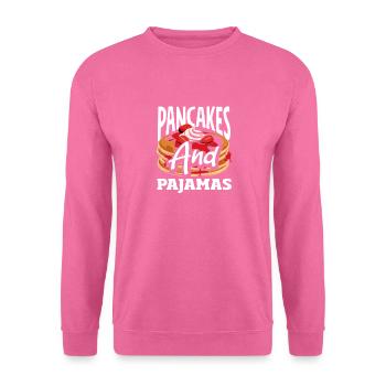 Pancakes and pyjamas Breakfast pleasure - Unisex Sweatshirt - pink - Front