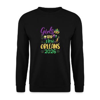 Voyage entre filles à la Nouvelle-Orléans 2026 (Garantie du prix le plus bas) - Sweat-shirt Unisexe - noir - Devant - Alina (178cm) & Michal (187cm)