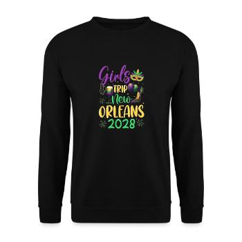 Girls Trip New Orleans 2028 - Unisex Pullover - Schwarz - Vorne - Alina (178cm) & Michal (187cm)