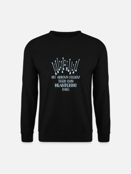 Bogenschießen Bogenschütze - Unisex Pullover - Schwarz