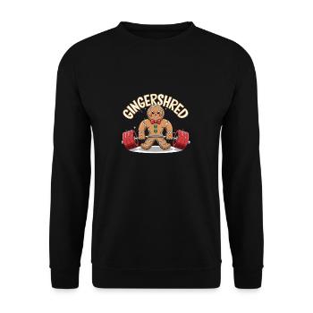 Gingershred Fitness Motivation de Noël - Sweat-shirt Unisexe - noir - Devant - Alina (178cm) & Michal (187cm)