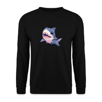 Haie Hai - Unisex Pullover - Schwarz - Vorne - Alina (178cm) & Michal (187cm)