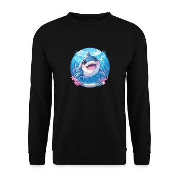 Haie Hai - Unisex Pullover - Schwarz - Vorne - Alina (178cm) & Michal (187cm)