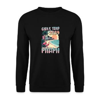 Girls Trip Miami 2029 - Unisex Sweatshirt - black - Front - Alina (178cm) & Michal (187cm)