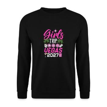 Voyage entre filles Las Vegas 2027 - Sweat-shirt Unisexe - noir - Devant - Alina (178cm) & Michal (187cm)