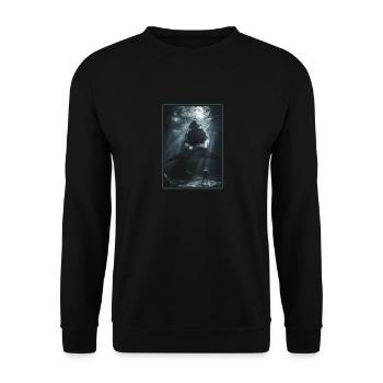 Haie Hai - Unisex Pullover - Schwarz - Vorne - Alina (178cm) & Michal (187cm)