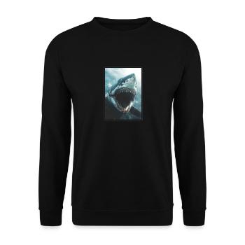 Haie Hai - Unisex Pullover - Schwarz - Vorne - Alina (178cm) & Michal (187cm)