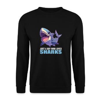 Requins Requin - Sweat-shirt Unisexe - noir - Devant - Alina (178cm) & Michal (187cm)