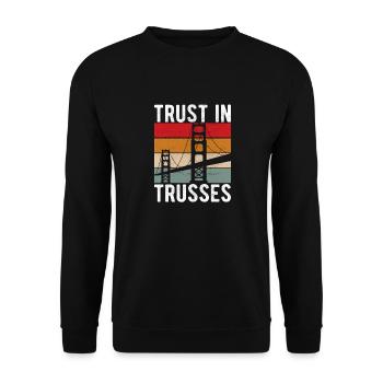 Ingénieur des ponts Construction de ponts - Sweat-shirt Unisexe - noir - Devant - Alina (178cm) & Michal (187cm)
