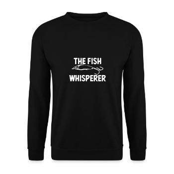 The Fish Whisperer - Unisex Sweatshirt - black - Front - Alina (178cm) & Michal (187cm)