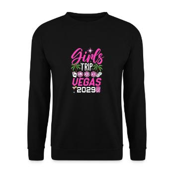 Girls Trip Las Vegas 2029 - Unisex Sweatshirt - black - Front - Alina (178cm) & Michal (187cm)