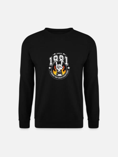 1981 Birthday, rocks everything - Unisex Sweatshirt - black