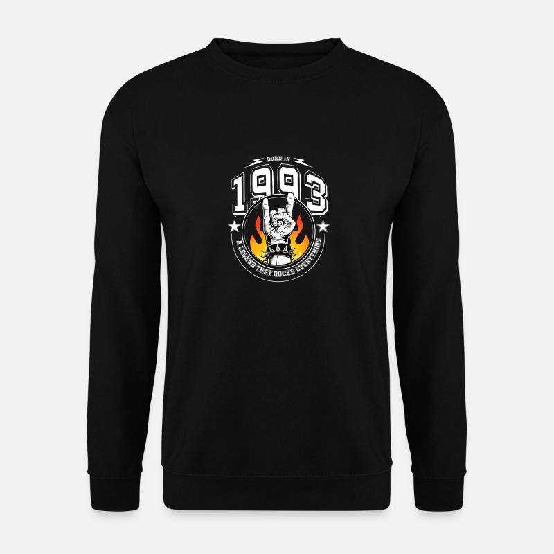 1993 Birthday, rocks everything - Unisex Sweatshirt - black