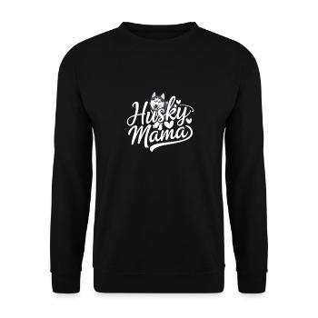 Husky Mama - Compagnon affectueux pour husky - Sweat-shirt Unisexe - noir - Devant - Alina (178cm) & Michal (187cm)