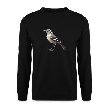 Spottdrosseln Spottdrossel - Unisex Pullover - Schwarz - Vorne - Alina (178cm) & Michal (187cm)