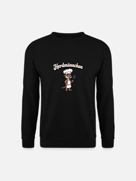 Herdmännchen Erdmännchen Wortwitz Koch - Unisex Sweatshirt - black